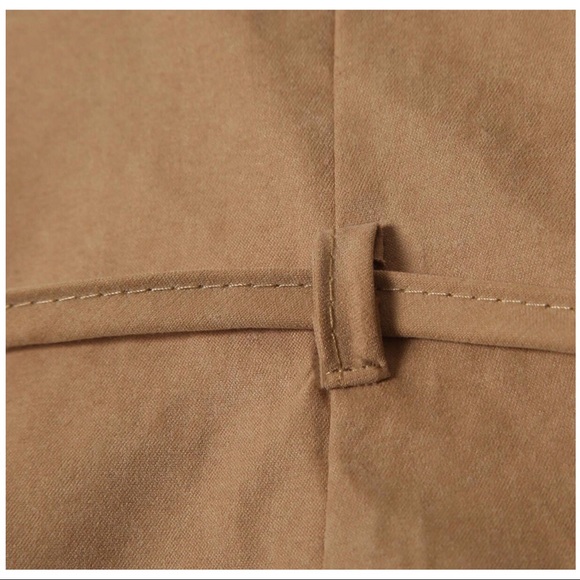 Long Waistcoat Blazer Vest Cardigan with Belt - Picture 4 of 4